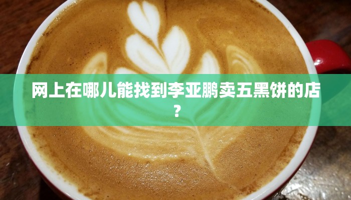 网上在哪儿能找到李亚鹏卖五黑饼的店？