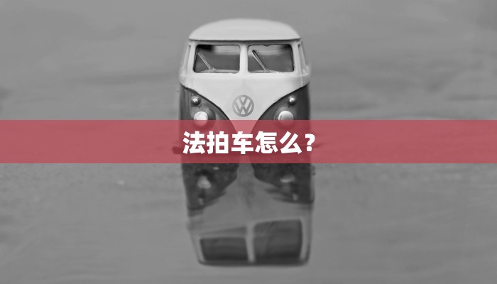 法拍车怎么？